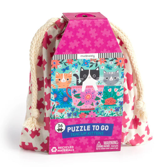 puzzle to go - teacup kittens