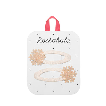 shimmer snowflake clips