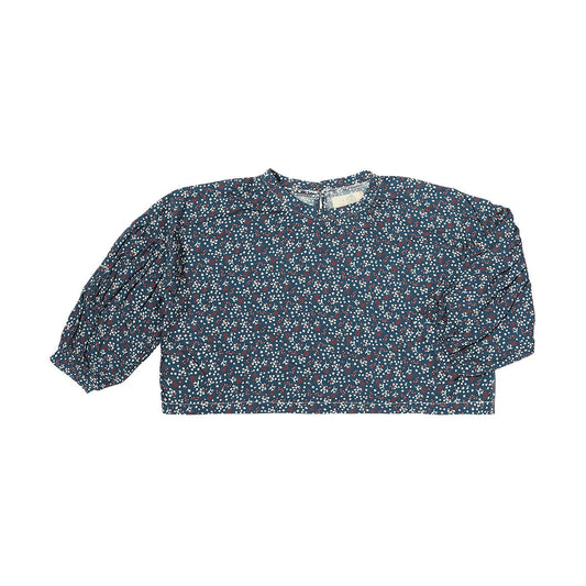 hannah blouse - blue floral