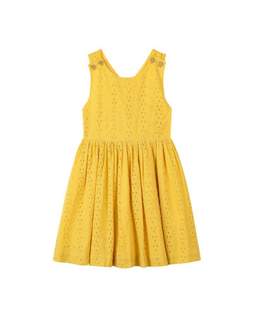 Tilly dress - Yellow Eyelet