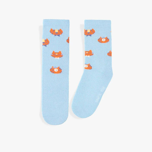 Patterned socks - Blue with tiger