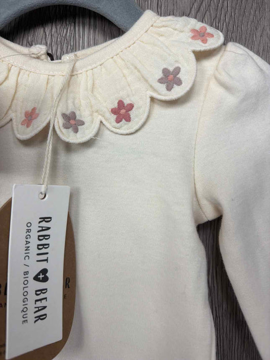 Rabbit + Bear Size 3-6m Onesie