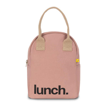 Zipper Lunch Bag - Vintage Rose