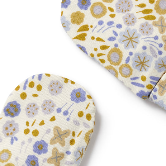 Organic mittens - Little meadow