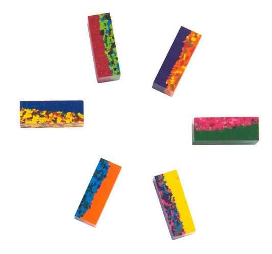 Wax blocks - multi coloured, (6 blocks per pack)