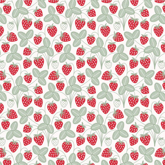 bubble romper - strawberries