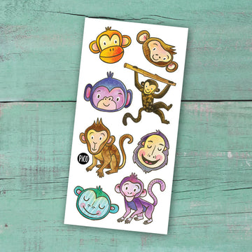 temporary tattoos - monkeys