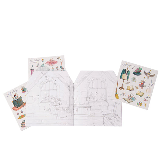 ma maison - colour and sticker book