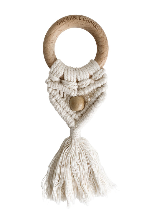 Celeste Macrame Teether with bead