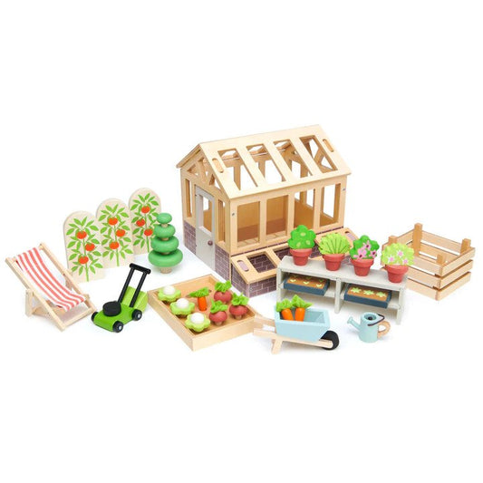 Greenhouse and garden set