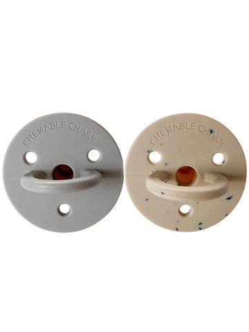 Pacifiers - Grey and Tan