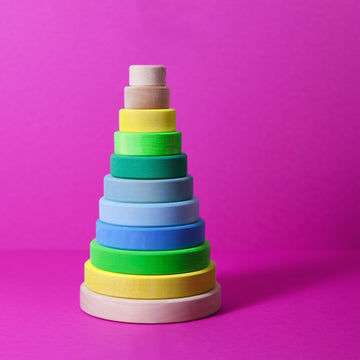 conical tower - neon green