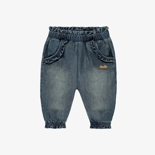 Ruffle denim