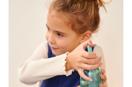 Water Bottle Flip-Up - Blue