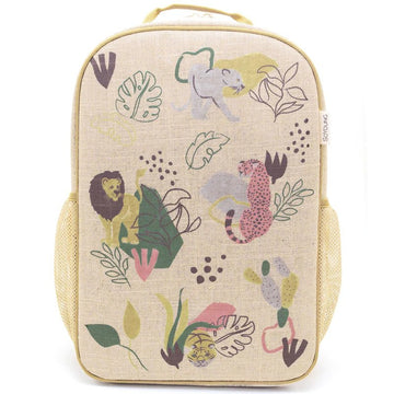 grade school backpack - jungle cats