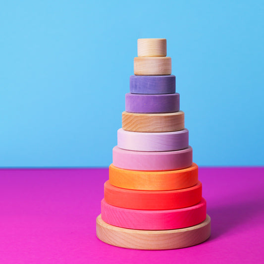 conical tower - neon pink